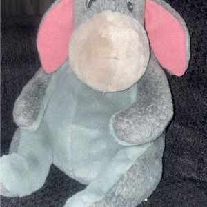 Disney Store Eeyore Plush Toy Soft Gray 15 Inch VTG Collectible Winnie The Pooh